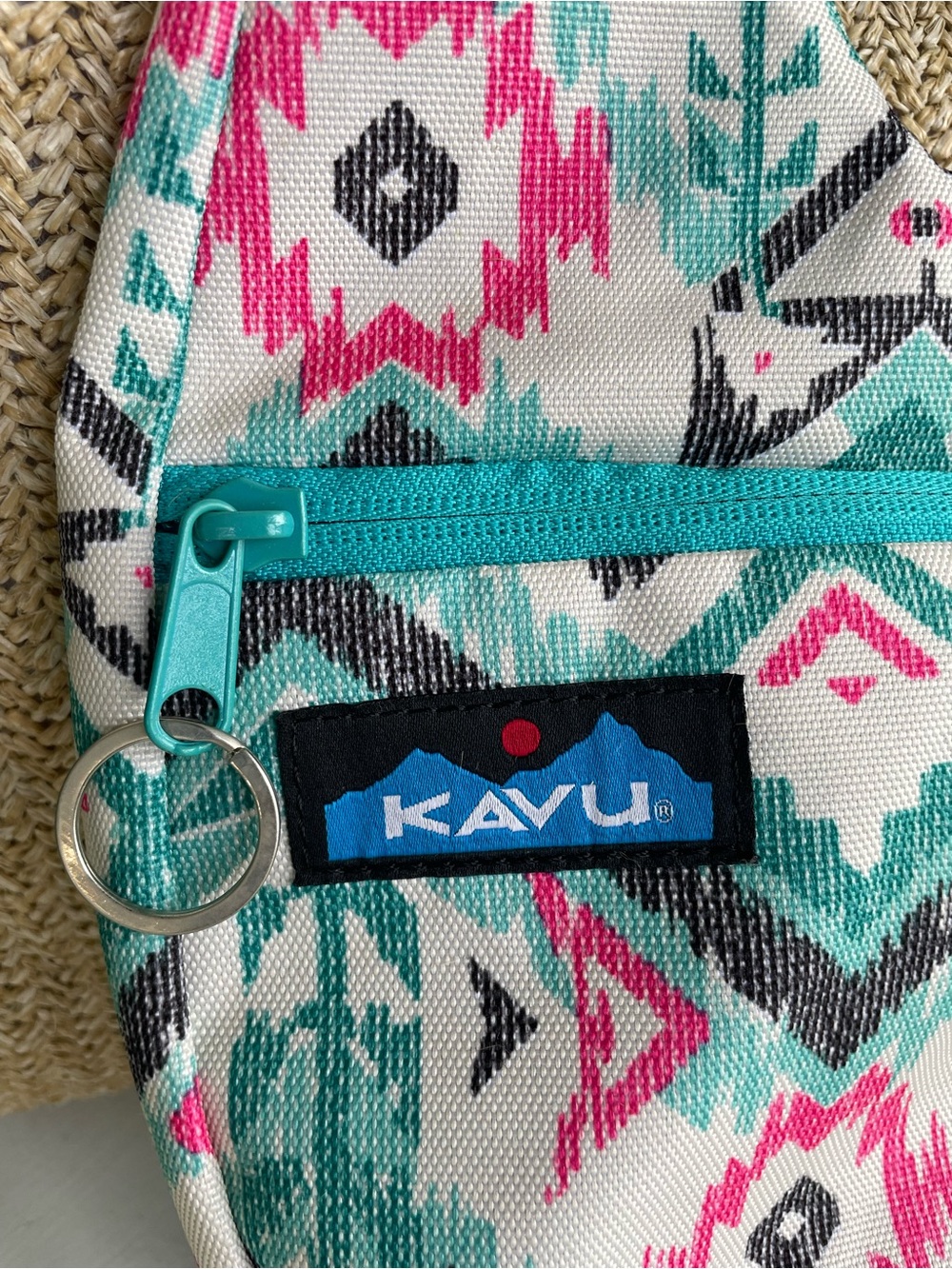 KAVU Island Ikat Singapore Satchel Crossbody Shoulder Bag - Picture 2 of 8